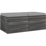 Garten-Paletten-Hocker 2 Stk. mit Kissen Kiefer Massivholz Vidaxl