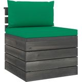 vidaXL 5-delige Loungeset met kussens pallet massief grenenhout