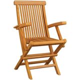 Gartenstühle mit Anthrazit Kissen 2 Stk. Massivholz Teak Vidaxl