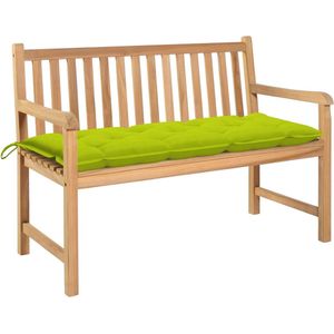 vidaXL-Tuinbank-met-heldergroen-kussen-120-cm-massief-teakhout