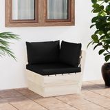 Garten-Paletten-Ecksofa mit Kissen Imprägniertes Fichtenholz Vidaxl