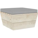 Garten-Paletten-Hocker mit Kissen Imprägniertes Fichtenholz vidaXL