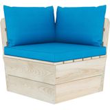 vidaXL 6-delige Loungeset met kussens pallet vurenhout