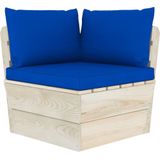 vidaXL 10-delige Loungeset met kussens pallet vurenhout