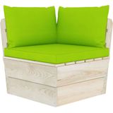 VidaXL Loungeset 10-delig met Kussens - Pallet Vurenhout