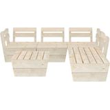 vidaXL 6-delige Loungeset pallet geïmpregneerd vurenhout