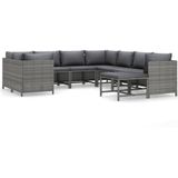 vidaXL-9-delige-Loungeset-met-kussens-poly-rattan-grijs