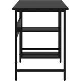 vidaXL Computertisch Schwarz 105x55x72 cm MDF und Metall