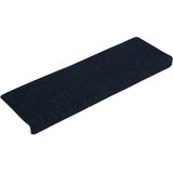 Treppenmatten 15 Stk. Nadelvlies 65x21x4 cm Blau Vidaxl
