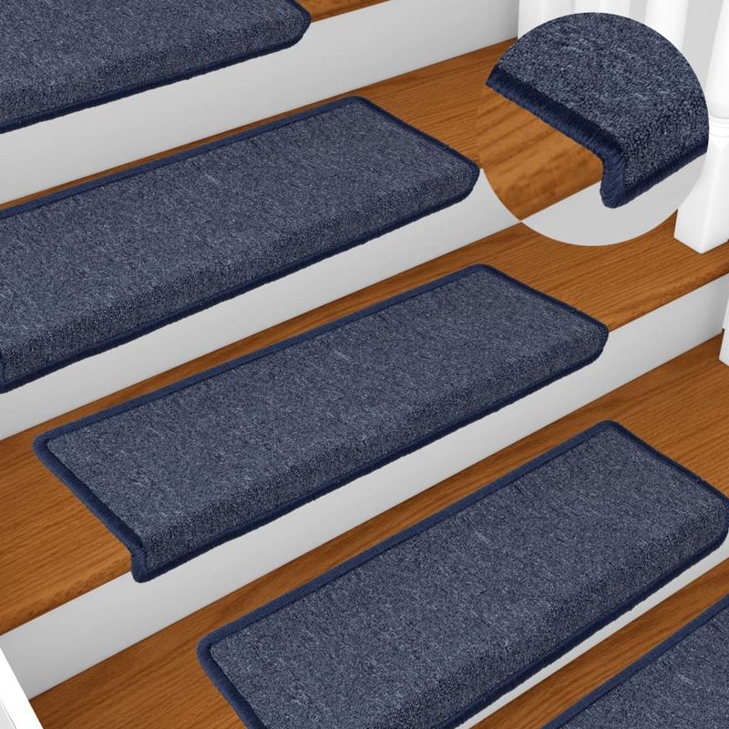 Trapmatten - Grijs Blauw - 100% Polypropyleen - Inclusief 15 Stuks