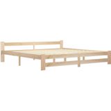 vidaXL Massivholzbett Kiefer 200x200 cm