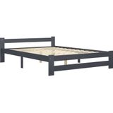 VidaXL Bedframe Massief Grenenhout Donkergrijs 180x200 cm