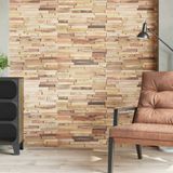 vidaXL Wandplatten 10 Stk. 1,03 m² Massivholz Teak Altholz