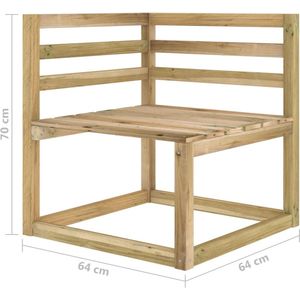 6-tlg. Garten-Lounge-Set mit Hellblauen Kissen Vidaxl