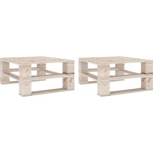 vidaXL - Tuintafels - 2 - st - pallet - geïmpregneerd - grenenhout