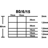 vidaXL - Hek - 50x0,8 - m - gegalvaniseerd - staal - zilverkleurig