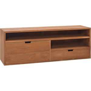 VidaXL Tv-meubel 110x30x40 cm - Massief Teakhout