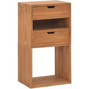 vidaXL - Opbergkast - Massief Teakhout - 40x30x76 cm