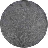vidaXL - Tafelblad - Ø50 cm - Marmer - Grijs