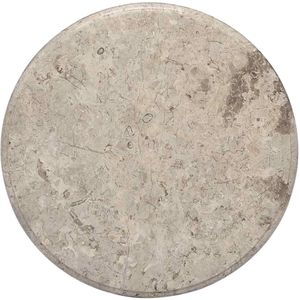 vidaXL - Tafelblad - Ø50x2,5 - cm - marmer - grijs