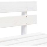 Outdoor-Mittelsofa Paletten Kiefernholz Imprägniert Weiß Vidaxl