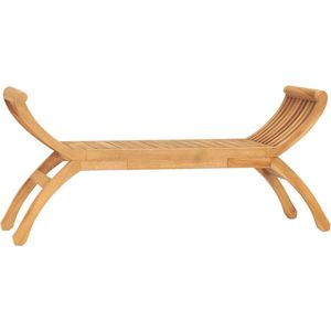 vidaXL Gartenbank 126 cm Massivholz Teak
