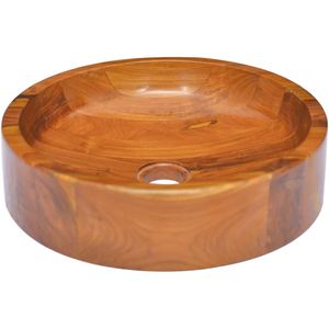 VidaXL-Wastafel-ø40x10-cm-massief-teakhout