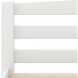 vidaXL Massivholzbett Weiß Kiefer 100x200 cm