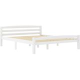 VidaXL Bedframe Massief Grenenhout Wit 160x200 cm