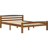 VidaXL Bedframe Massief Grenenhout Honingbruin 120x200 cm