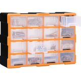 vidaXL Multi-Schubladen-Organizer 16 Schubladen 52x16x37 cm