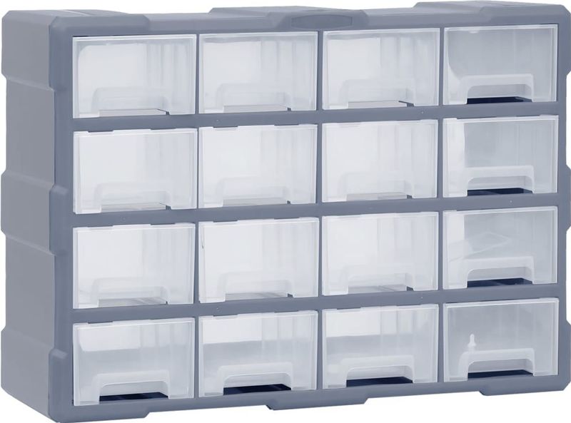 vidaXL Multi-Schubladen-Organizer 16 Schubladen 52x16x37 cm