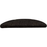 vidaXL Trapmatten - Donkerbruin - Genaaldvilte Stof - 10 Stuks