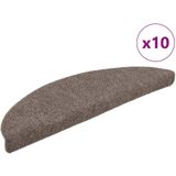 vidaXL-Trapmatten-zelfklevend-10-st-56x17x3-cm-naaldvilt-crèmekleurig
