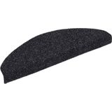 vidaXL Trapmatten - Zwart - Polypropyleen - 10 Stuks Halfrond