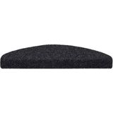 vidaXL Trapmatten - Zwart - Polypropyleen - 10 Stuks Halfrond