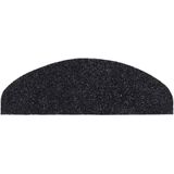 vidaXL Trapmatten - Zwart - Polypropyleen - 10 Stuks Halfrond