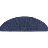 vidaXL Trapmatten - Blauw - Polypropyleen - 10 Stuks Halfrond