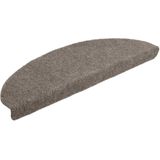 vidaXL Trapmatten - Halfrond - Beige - 5 Stuks - Polypropyleen