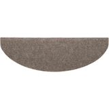 vidaXL Trapmatten - Halfrond - Beige - 5 Stuks - Polypropyleen