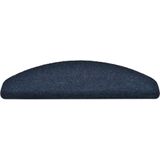 vidaXL Trapmatten - Marineblauw - Polypropyleen - Zelfklevend - 5 Stuks