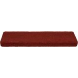 vidaXL Trapmatten - Bordeaux Rood - Polypropyleen - 5 Stuks
