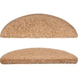 vidaXL Trapmatten - Beige - 100% Getuft PP - Set van 10