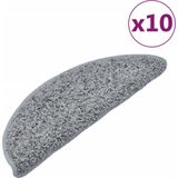vidaXL Trapmatten - Grijs - 100% PP - 10 Stuks