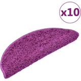 vidaXL Trapmatten - Violet - 100% Getuft PP - Set van 10