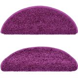 vidaXL Trapmatten - Violet - 100% Getuft PP - Set van 10