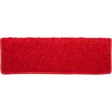 vidaXL Trapmatten - Rood - Genaaldvilte Stof - Set van 10