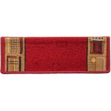 Trapmat - Rood - 100% Getuft Polyamide