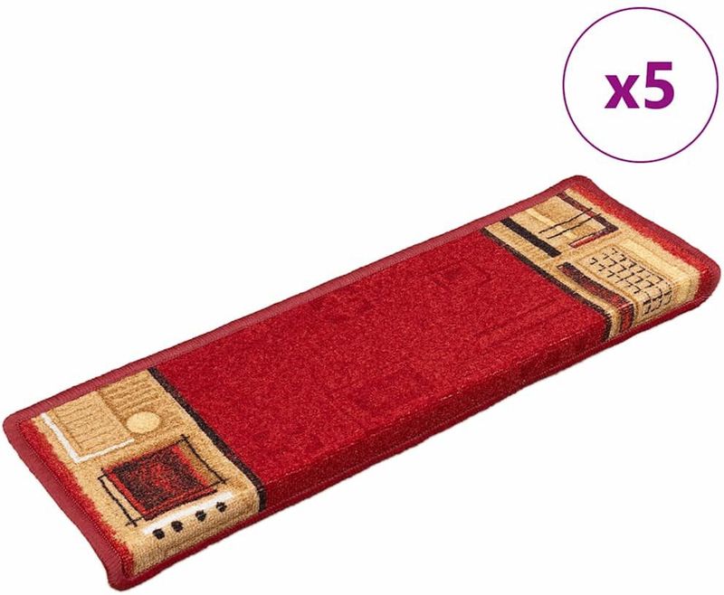 Trapmat - Rood - 100% Getuft Polyamide