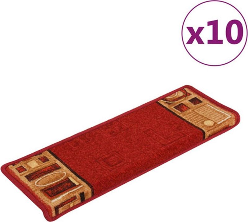 Trapmat - Rood - 100% Getuft Polyamide